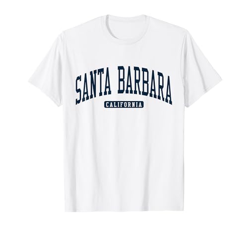 Santa Barbara California CA College University Style Marineblau T-Shirt