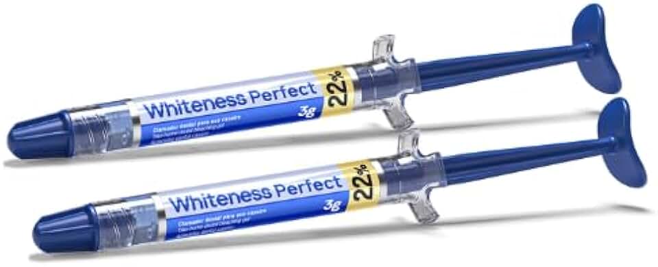 Kit Clareador Dental Caseiro Whiteness Perfect 22% com 2 Unidades