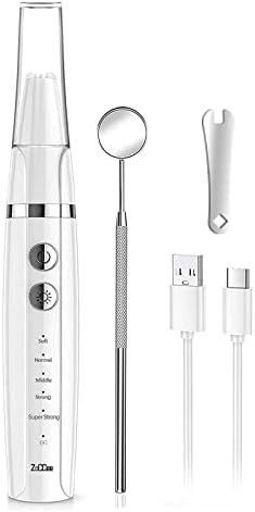 ZoCCee Upgrade Plaque Remover no Need Water Flosser with 5 Modes for Removal of Food Residue and Tartar, USB Rechargeable for Travel & Home Use