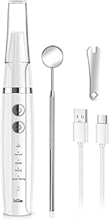 ZoCCee Upgrade Plaque Remover no Need Water Flosser with 5 Modes for Removal of Food Residue and Tartar, USB Rechargeable for Travel & Home Use