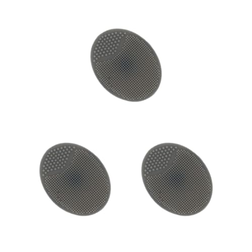 3 Set of Face Scrubber Household Facial Cleaning Brush Exfoliating Brushes Cleanser Pad Washing Tools Safe Skin Scrubbers for Home Gray