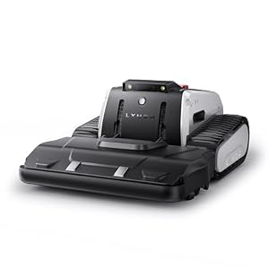Lymow One Plus Mähroboter ohne Begrenzungskabel für 7000 m², KI-Hindernisvermeidung, 45° Steigung, SK5-Doppel-Rotationsmesser, Schnitthöhe 30-100 mm, RTK+VSLAM, 80-Zonen-Management, App-Steuerung