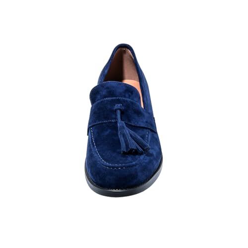 Image of ONEENO Women's Casual Flat Suede Tassel Loafer