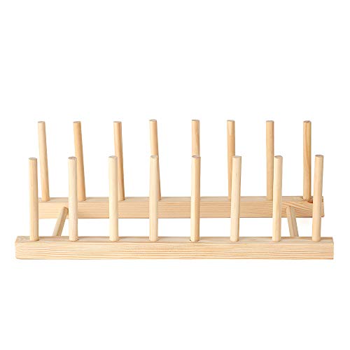 Honorall Multi-purpose Pratos De Rack De Prato De Madeira Escorredor De Secagem Suporte De Armazenam