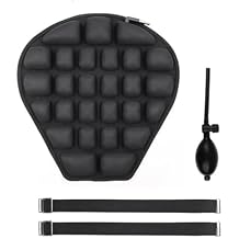 Motorcycle Air Cushion Seat Pad, Pressure Relief Ride Motorcycle Air Cushion Large ,Compatible for Cruiser Touring Saddles