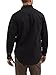 Wranlger Men's Logger Twill Long Sleeve Workshirt, Black, Large Tall