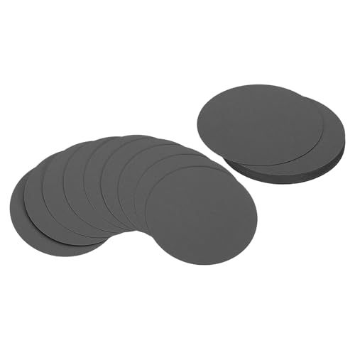 PATIKIL 3inch Cercle Carton, 25Pcs Forme Ronde Découpages Papier Épais Carton Sous-Verres pour Projets DIY Décoration de Tableau d'Affichage en Classe, Noir