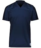 Russell Athletic Mens Solid Flag Football Jersey, Navy L