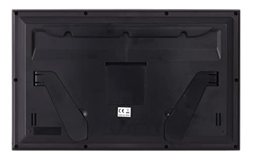 Howard Miller Ayden Digital Wall Clock 625-770 – Matte Black Finish, Large Display, Silver Finished Buttons, Led Display, Radio-Controlled, Daylight-Saving Time, Smart Alarm Clock #TOP2