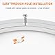 TamBee 10 Zoll Lazy Susan Drehtellerlager aus Aluminiumlegierung 25CM Drehteller Mechanismus drehen Lagerring Glatte Drehplatte Hardware Nur Lazy Susan Basis Kit
