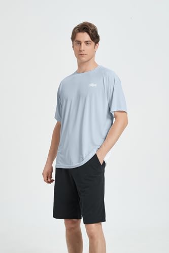 Riverruns Men's Fishing Shirt Short Sleeve UPF 50+ UV Sun Protection T-Shirt Rash Guard Swim Shirt #1024 6