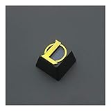 Tipo: Key Caps WULE-RYP 1 Pc galvanizado translúcido aleación de Aluminio Llave de Tubo for LOL Teclado mecánico estereoscópica Pad retroiluminado tecla Clave R4 Altura