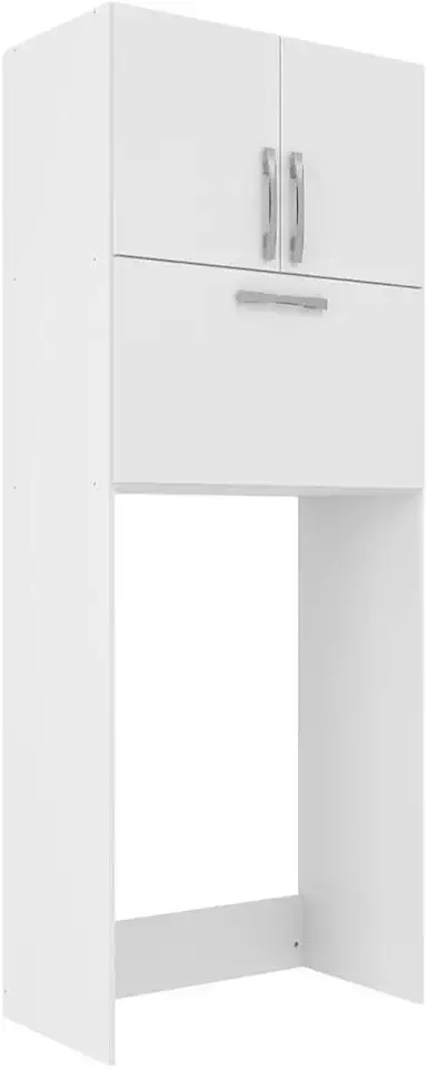 Armário Multiuso Lavanderia 3 Portas Branco