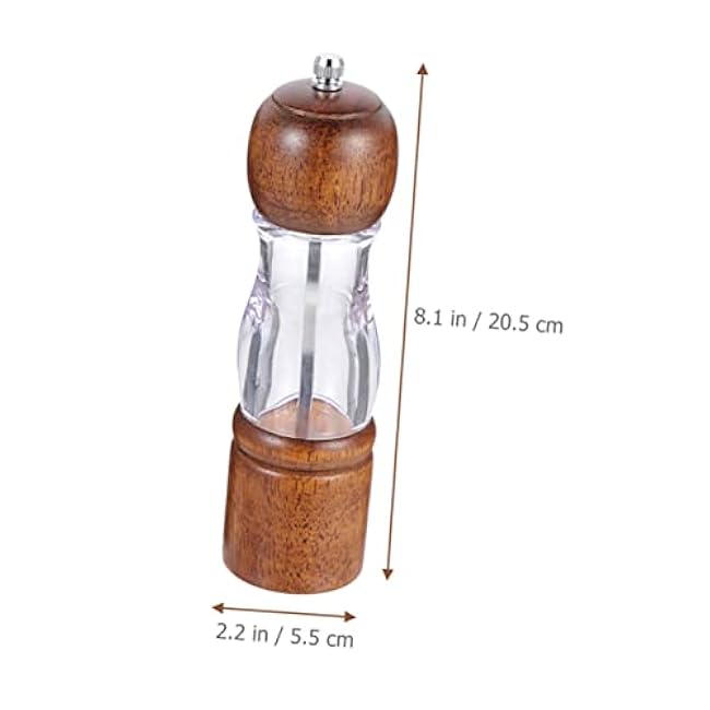 Ciieeo 2pcs Crank Pepper Mill Grinder Manual Spice Tool Quality Material Easy to Operate Suitable for Occasions