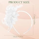 Zoom IMG-1 arwig fascinator bianco cerchietto con Zoom IMG-1 arwig fascinator bianco cerchietto con