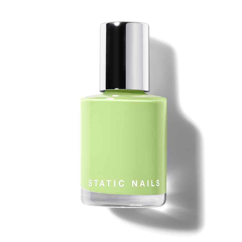 Static Nails Liquid Glass Lacquer, Longer Lasting 8+ Free Treatment Nail Polish (Greens) (Trippin) - Quick Dry Finger Nail Polish - DIY Nail Art Salon