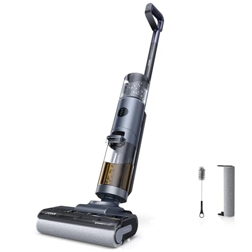 JONR ED12 Pro - Aspirador en seco con batería inalámbrica, limpieza triangular, limpieza automática de agua caliente, depósito de agua caliente de 850 ml, pelo antienredos para suelos duros, pelo de