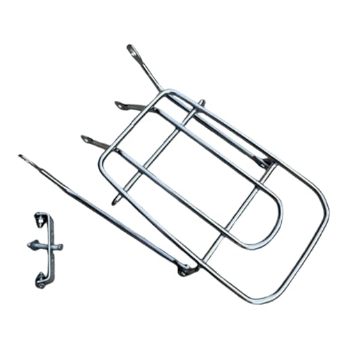 Menolana Bike Rear Mount Rack Thickened Bikes Tail Rack Lightweight Heavy Duty Easy to Install Luggage Carrier, 12 inch