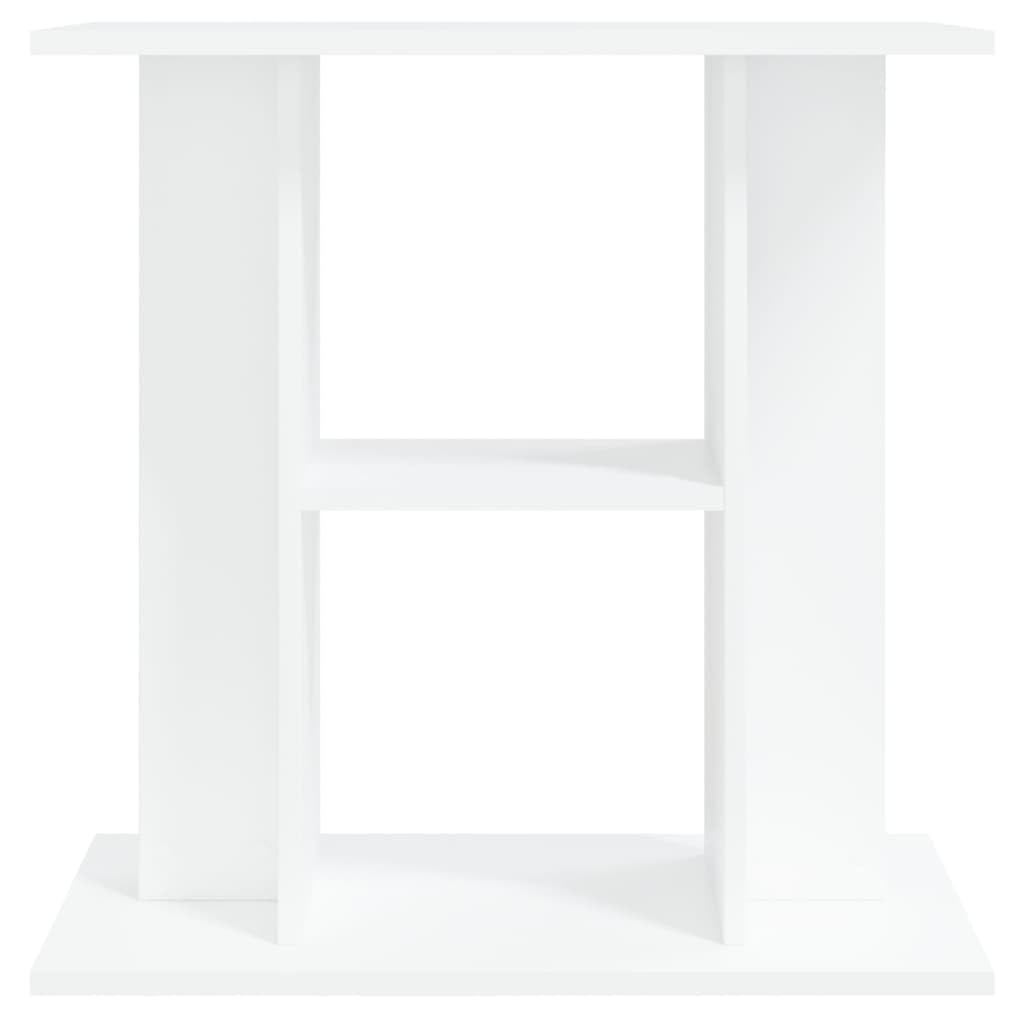 Support pour Aquarium en Bois avec Armoire de Rangement Blanc 60 x 30 x 60 cm