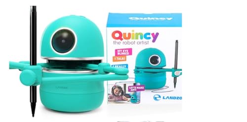 Tundras Angie Fun Educational Drawing Robot STEM/STEAM Home Learning for Kids, Spelling, Drawing & Math Fun Teacher The Alphabet and Much More Toy Aid for All