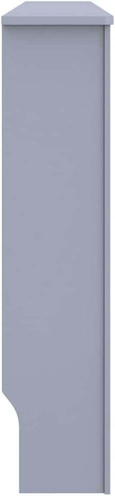 Radiator Cover Anthracite 67.7"x7.5"x32.1" MDF Modern Slatted Design for Living Room, Stable Durable Engineered Wood with Safety Protection and Display Shelf