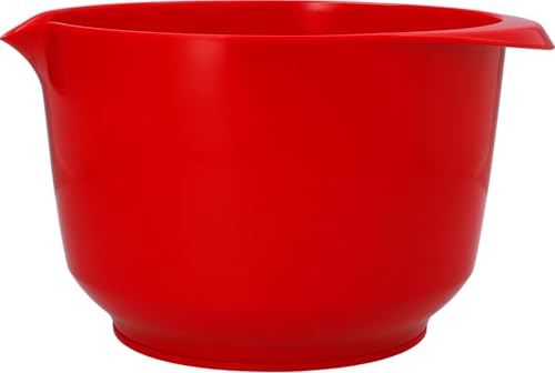 RBV Birkmann, Colour Bowls 709959 Bol mélangeur et de service, rouge cerise, 16 × 20 × 12 cm – 1,5 l, PET recyclable, résistant aux rayures, passe au lave-vaisselle et au micro-ondes