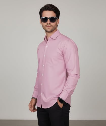 Image of Diverse Men's Stylish Poly Cotton Casual Shirt || Full Sleeve Button-Down Shirt with Single Pocket || Comfortable Breathable Fabric || Perfect for Casual Office and Outing Wear