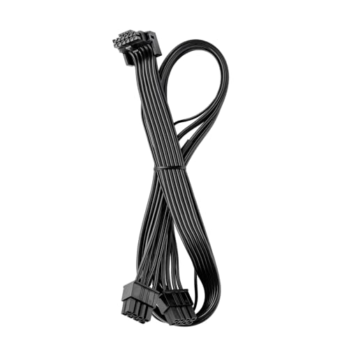 CableMod Basics E-Series 12VHPWR 90 Degree StealthSense PCI-e Cable for EVGA - Variant B Black 16-pin to Triple 8-pin 60cm product thumbnail 7