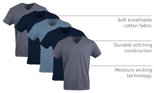 Image of Gildan Men's V-Neck T-Shirts, Multipack, Style G1103