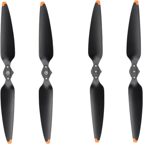 4PCS Drone Propellers for DJI Air 3 & Air 3S, Low-Noise Quick-Release Replacement Blades, Orange