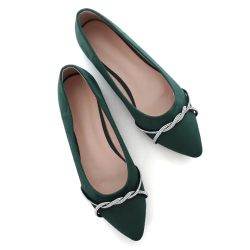 Image of TN TANGNEST Womens Casual Flats Chain Ballet Flats