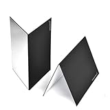 Smiledrive® 3-in-1 Photography Reflector Board – Foldable Light Diffuser for Product Photography, Camera Reflector Panel for Still Life & Tabletop Shoots – 42 x 30 cm Black, White & Silver Reflectors