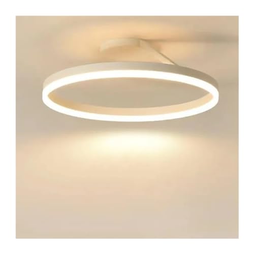Lustre de plafond LED au design minimaliste chic noir et blanc