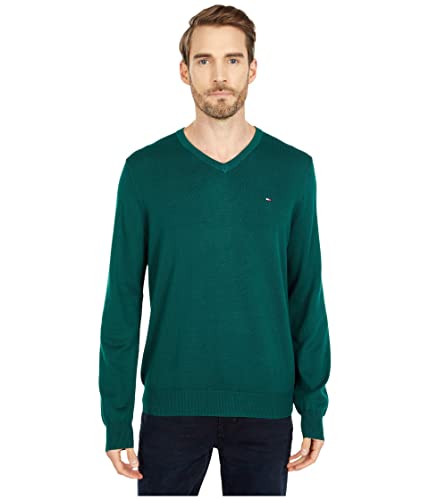Tommy Hilfiger Men's Long Sleeve Cotton V-Neck Pullover Sweater3