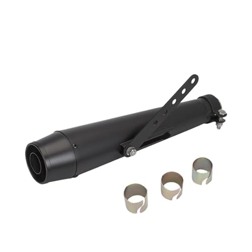 Silencieux d'échappement moto rétro pour cruiser 125cc entrée adaptative 38 à 45mm