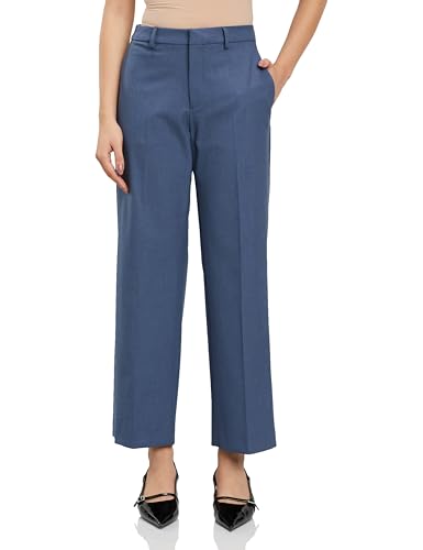 Image of Symbol Premium Women's Wide Leg 4-Way Stretch Formal Trousers | Flexi-Waist | Waistband Gripper | Desk-to-Dinner (Available in Plus Sizes)