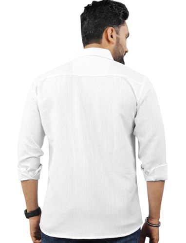 Image of Popcorn Texture Long Sleeve Casual Shirt