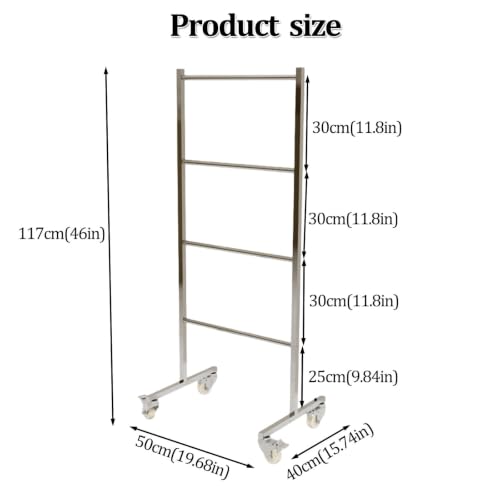 Soporte organizador de perchas de 4 niveles para evitar enredos en tiendas 7