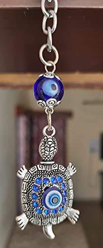 Image of Keychain for Car Bike & Home Keys | Good Luck Protection Charm Key Ring | Stylish Positivity Evil Eye Key Chain for Birthday Gifting and Decorative Purpose