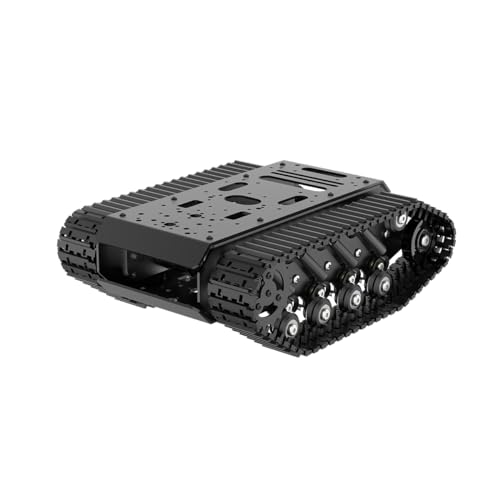 Robot Tracked Tank Car Chassis with Encoder DC Motor, Suspension Shock Absorption Chassis Car...
