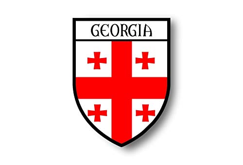 Akachafactory Autocollant Sticker Voiture Moto Blason Ville Drapeau Georgie georgien