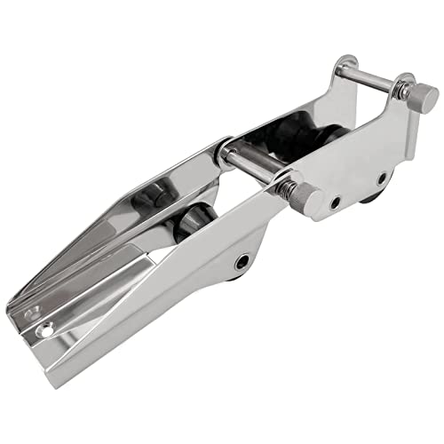 JT-HLM 316 Stainless Steel Bow Anchor Roller,Hinged/Pivoting Double Bow Anchor Bracket with Hinged Quick Release pins