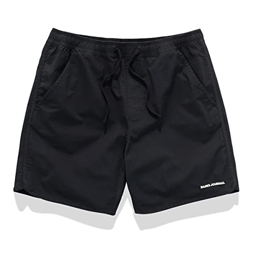 Banks Journal Label Elastic Boardshort for Men, Cotton Men’s Shorts for Swimming, Surfing, Beach