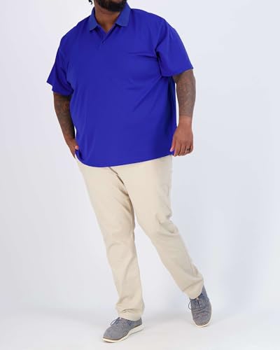 Real Essentials 3 Pack: Men's Quick-Dry Short Sleeve Athletic Performance Polo Shirt (Available in Big & Tall)4