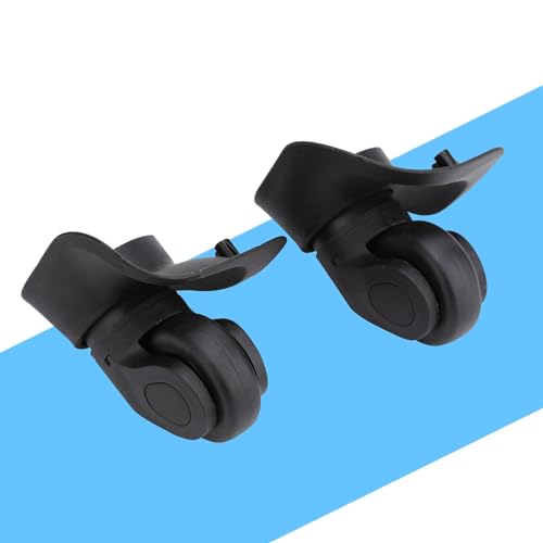 Dioche Luggage Wheels Replacement Travel Suitcase Caster Wheels, Black Plastic Suitcase Luggage Swivel Caster Wheels Replacement Left and Right Wheels(2Pcs), Wholesale Business3