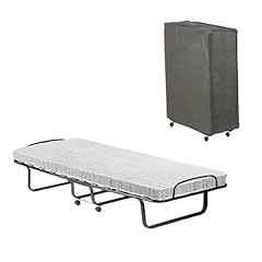 Talamo Italia Letto Pieghevole Deva, Brandina con Rete 12 doghe, Materasso, Lettino salvaspazio, 100% Made in Italy, 80x190h37 cm, Cover Protettiva Inclusa, Bianco, 190 cm