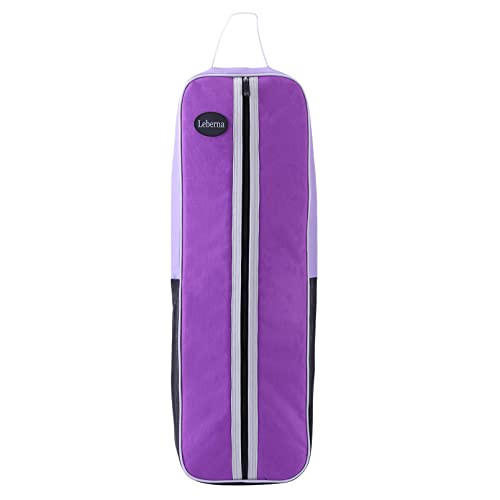 Bolsa de brida morada para transporte de arreos en el club