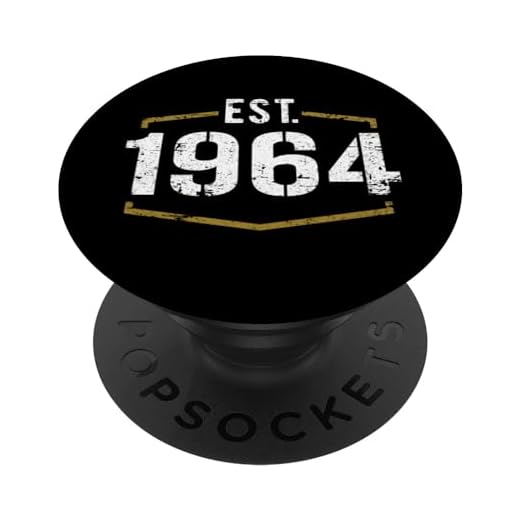 Diseño de cumpleaños de 1964 estilo vintage establecido en 1964 PopSockets PopGrip Intercambiable
