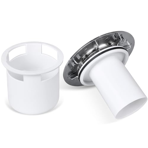 SEGNAYEN Shower Drain Cover Replacement, 115mm Shower Trap Cover, Chrome Shower Plughole Cover, Fast Flow Shower Waste Trap Cover Insert, Bathroom Shower Tray Drain Cover for 90mm Drain Outlet