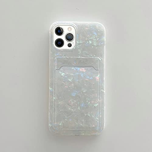 Coque iPhone motif coquillage avec porte-carte intégré Coque Glitter Fantasy